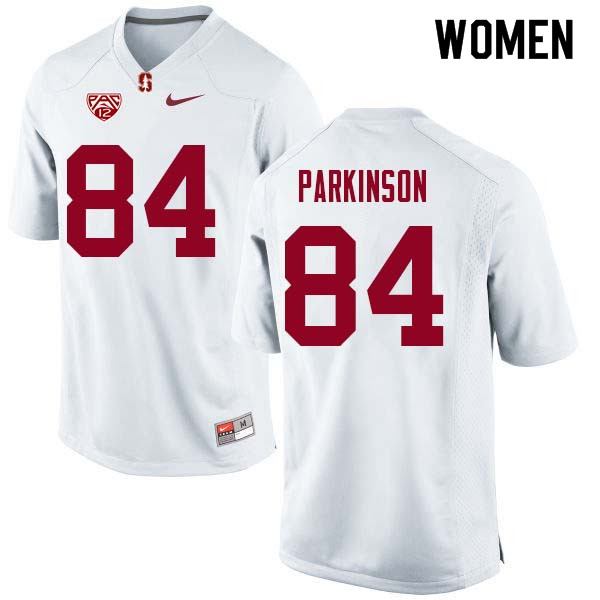 Women Stanford Cardinal #84 Colby Parkinson College Football Jerseys Sale-White - Click Image to Close